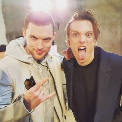 jamiecrazybower:  Jamie at @DieselBlackGold show in Milan today  EdSkrein and Janie Bower together is too much for me. 😍