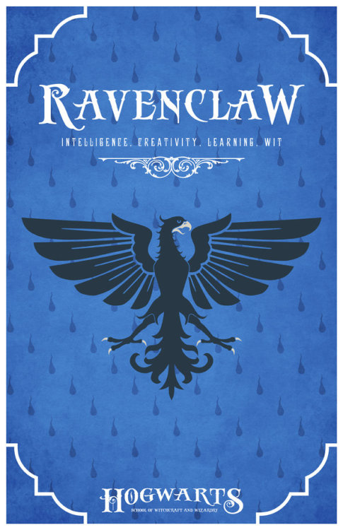 thomaslasky-moved:  Hogwarts House Posters by liquidsouldesign 