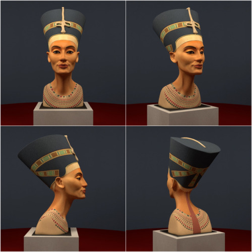 Reconstruyendo a Nefertiti Animación en 3D. Desarrollado con Blender por Idoia Asensio Tumblr | Face