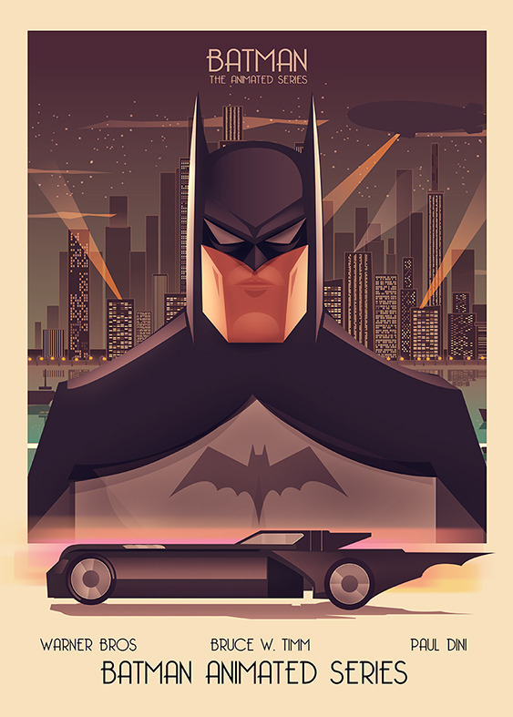 batmannotes:   Batman: The Animated Series  Poster Vector Fan Art by Cristian Hova