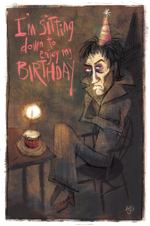 A Withnail birthday card I illustrated for a friend then completely forgot to blog about. I always t