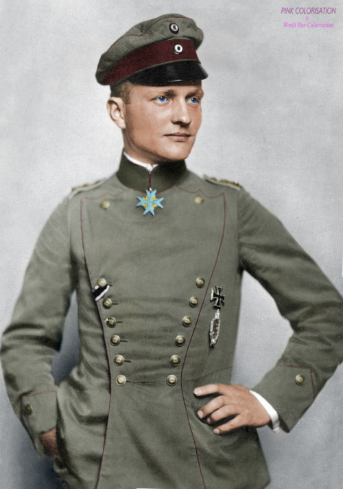 https://www.facebook.com/World-War-Colorisation-790508287736232/The Red Baron, Manfred Von Richtofen