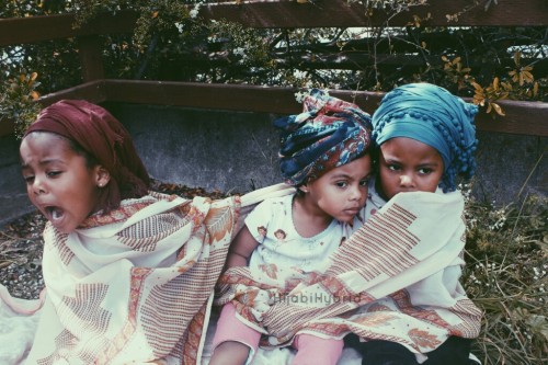 hijabihybrid:  The pictures that usually won’t make it to tumblr.  It is really hard to photograph kids lol they can’t sit still, or can’t do the same thing. My sisters (Left to right)  Halima 4, Selma 2, and Alina 4. 