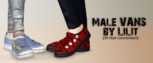 MALE VANS BY LILIT
- A/AY male
- sims3pack, package
- 3 recolor chennels
DOWNLOAD