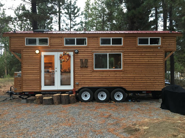 dreamhousetogo:  Custom built tiny house for sale  Damn this is nice as fuck