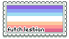 a stamp with the futch lesbian flag and text that reads 'futch lesbian'