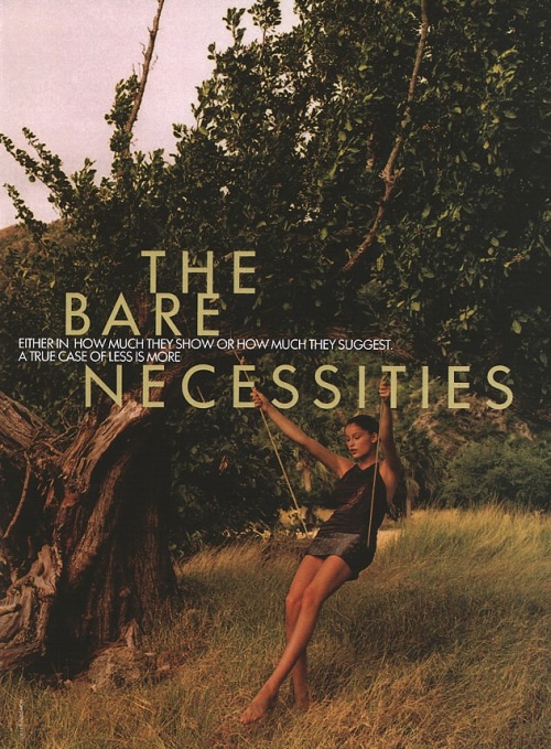 the-original-supermodels:The bare Necessities - ELLE France (1998)Star / Model: Laetitia Casta by Gi