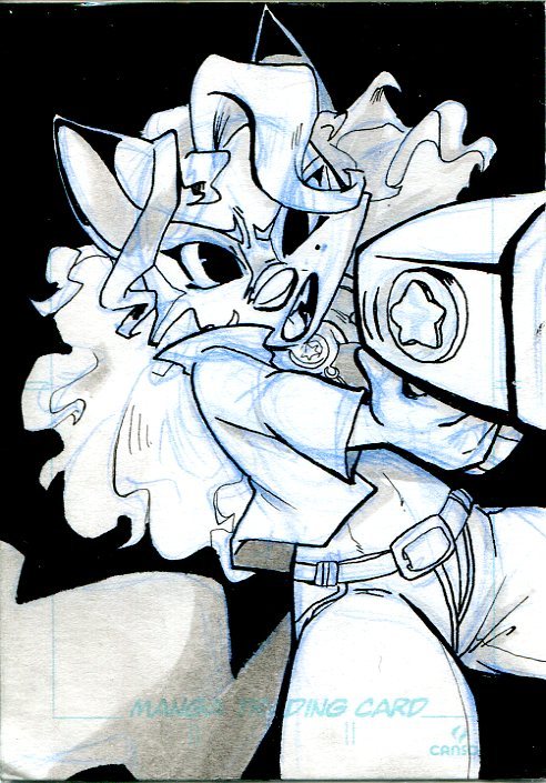 briskby:An Artist/Manga trading card with Carmelita, from “Sly Cooper”, on it.Cute~