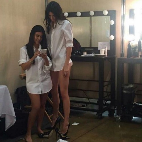 Try to forget this is a picture of a Kardashian and a Jenner.  Just drink in how