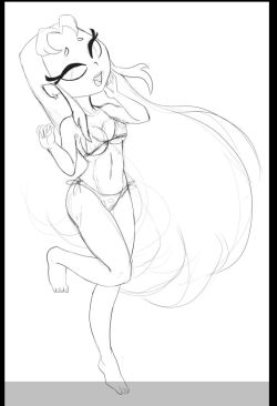 shadbase:  All Starfire bikini versions, including the sketch. You can see the drawing process on youtube.