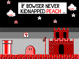 k-eke:  But Bowser was not so good at dancing games, so he kidnapped her :p The end