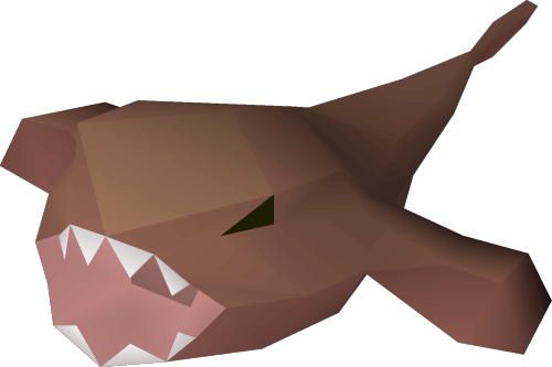 lowpolyanimals: Raw Monkfish from Old School RuneScape