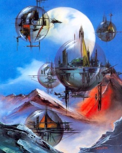 70sscifiart:  ‘Bubble City,’ by Julie Bell. #art via my instagram