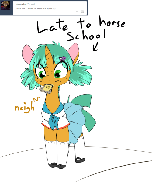 ask-glittershell:  (Also late for Halloween~)   Eeee~ <333