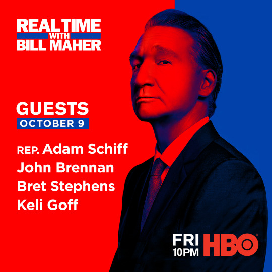 HBO Real Time Guests: Friday, Oct. 9, 2019