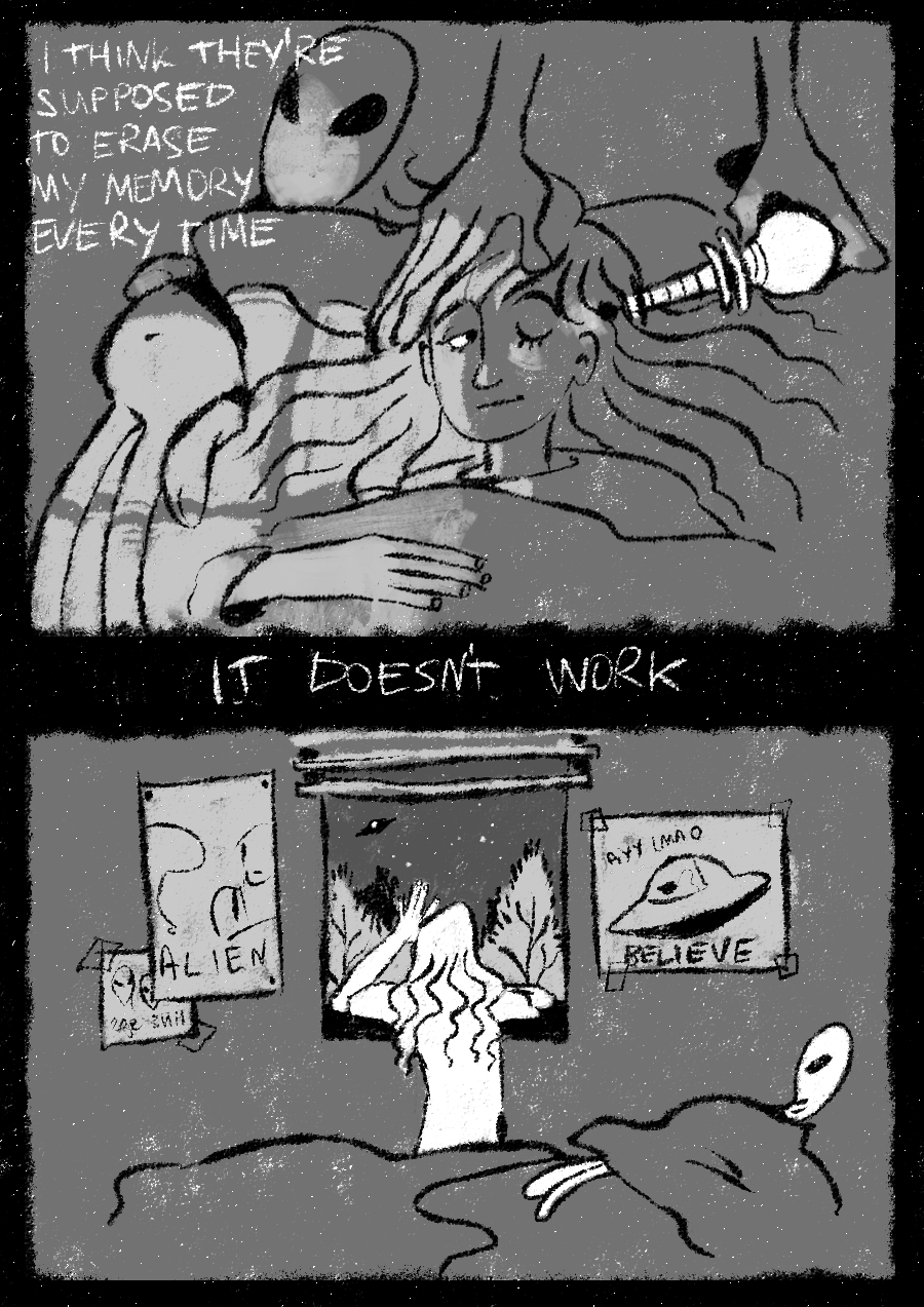 freckled-knights:  my part for “I want to believe”: a tiny UFO zine made by my