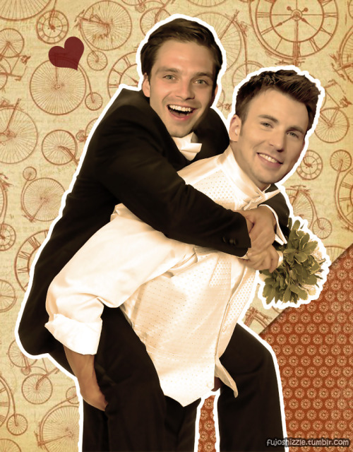 fujoshizzle:Stucky/Evanstan: Wedding day!!!..a compilation of love ❤just wanted them together in the