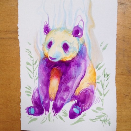mandytsung:  Panda Spirit. It’s been an interesting exercise to keep these pieces simple, when my usual tendency is to get more elaborate or move onto something entirely new. Trying to meditate on simplicity and consistency these days. In my shop now