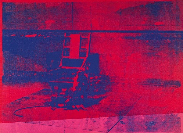 museumuesum:  Andy Warhol Electric Chair, 1967, Acrylic and lacquer applied to screen