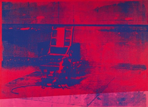 XXX museumuesum:  Andy Warhol Electric Chair, photo