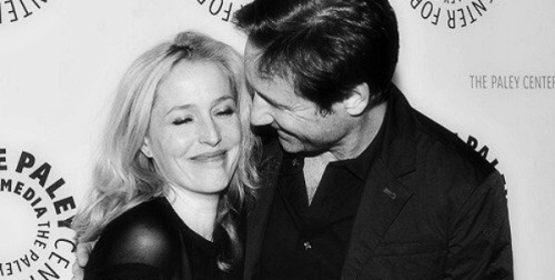 thexxphiles:David and Gillian in Black and White