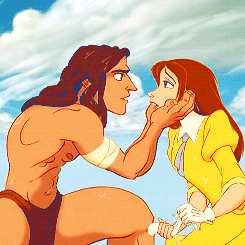 disneyyandmore-blog:Kenya’s Disney Screencap/Gif Challenge: 10 Couples: #6: Tarzan and Jane“Every ge