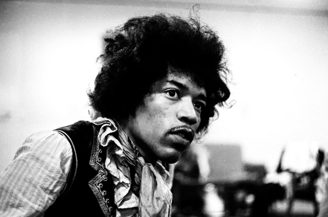 ledzepppelin:Jimi having a taped interview backstage in Copenhagen, 21st May 1967