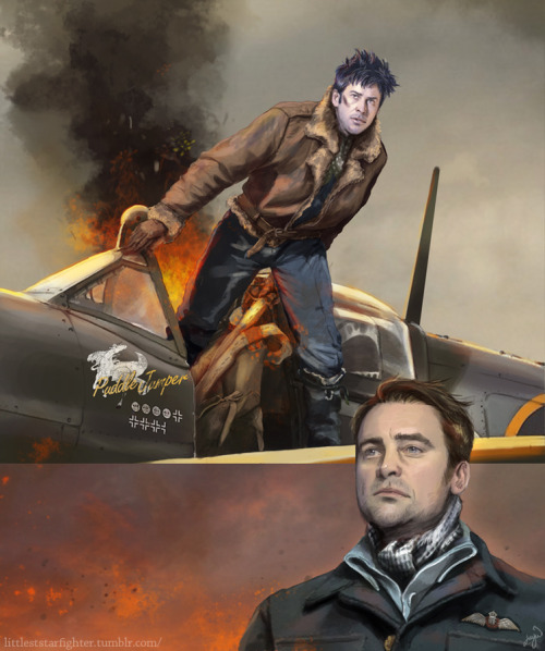 littleststarfighter: Mcshep battle of Britain AU inspired by the many amazing World War II fics in t