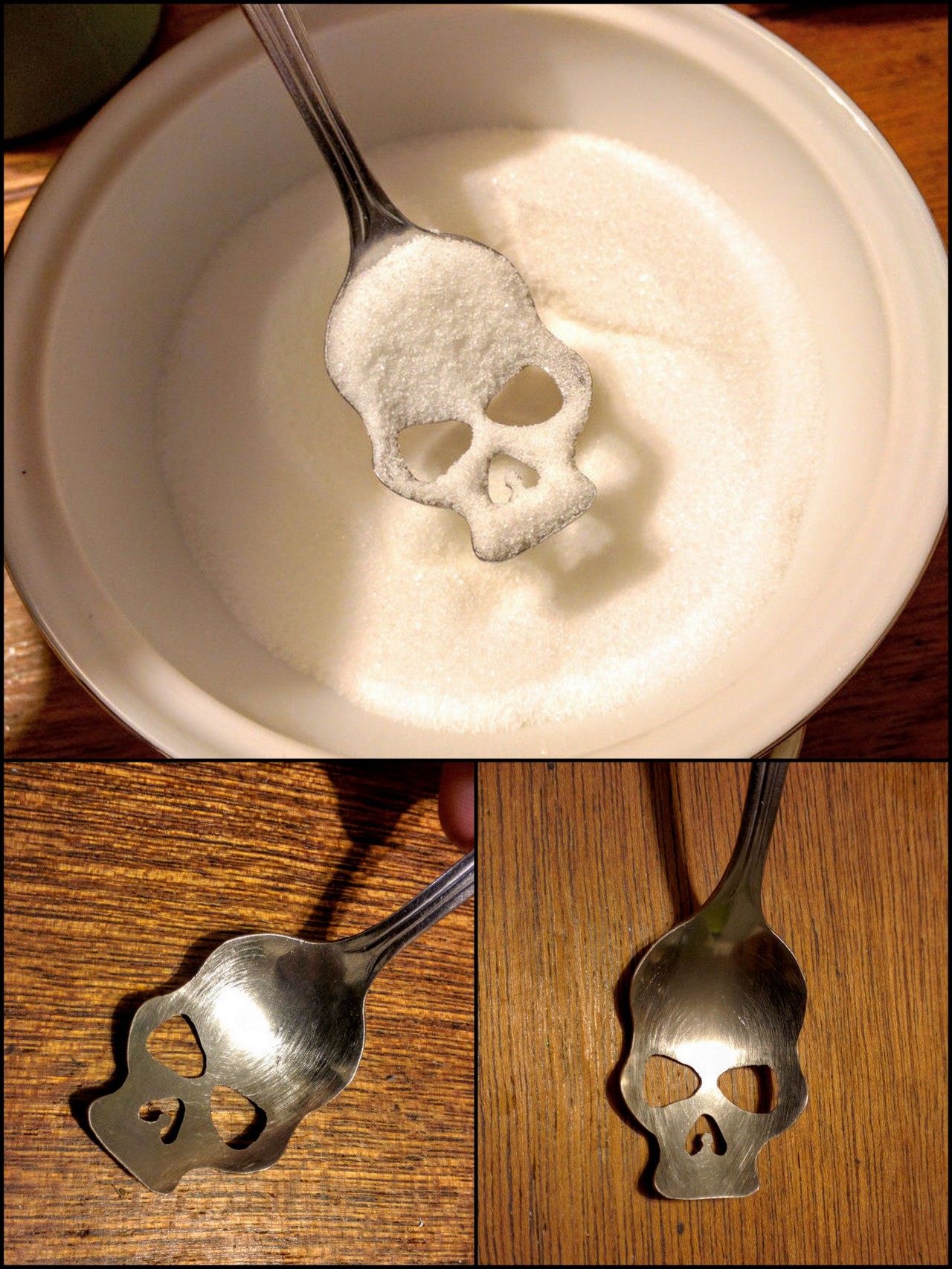 halloweencrafts:  DIY Skull Spoon or Sugar Spoon of Death Tutorial from Instructables’