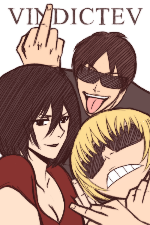 vindictev:  shiganshutthefuckup trio because throwing the peace sign in selfies is