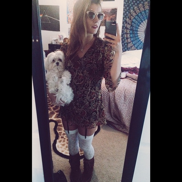 pretend-time:  Thigh highs are great and so is Gucci.