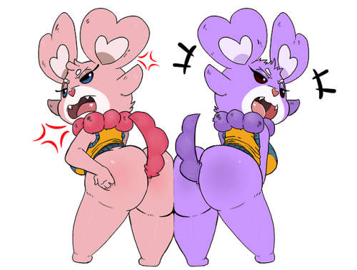 roymccloud:My submissions for the yokai watch Moon rabbit update collaboration!Definitely had to add these two to the getup. Play the game–it’s just like this.100%. Do it. You’ll see butts–it’s good.Trust me. This is how they look in the game.