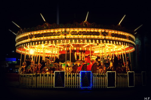 Carousel At Night, Sheffield City Centre.