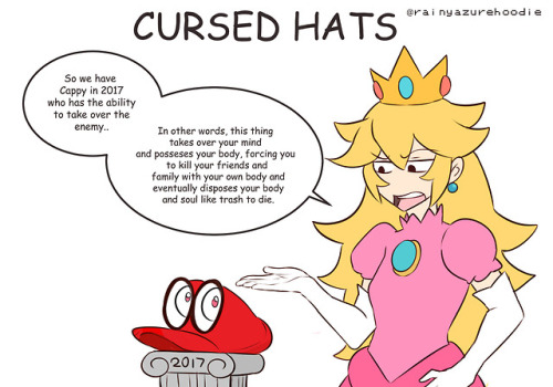 CURSED HATS- A short and a simple final comic of burning everything to ashes and move on to October 