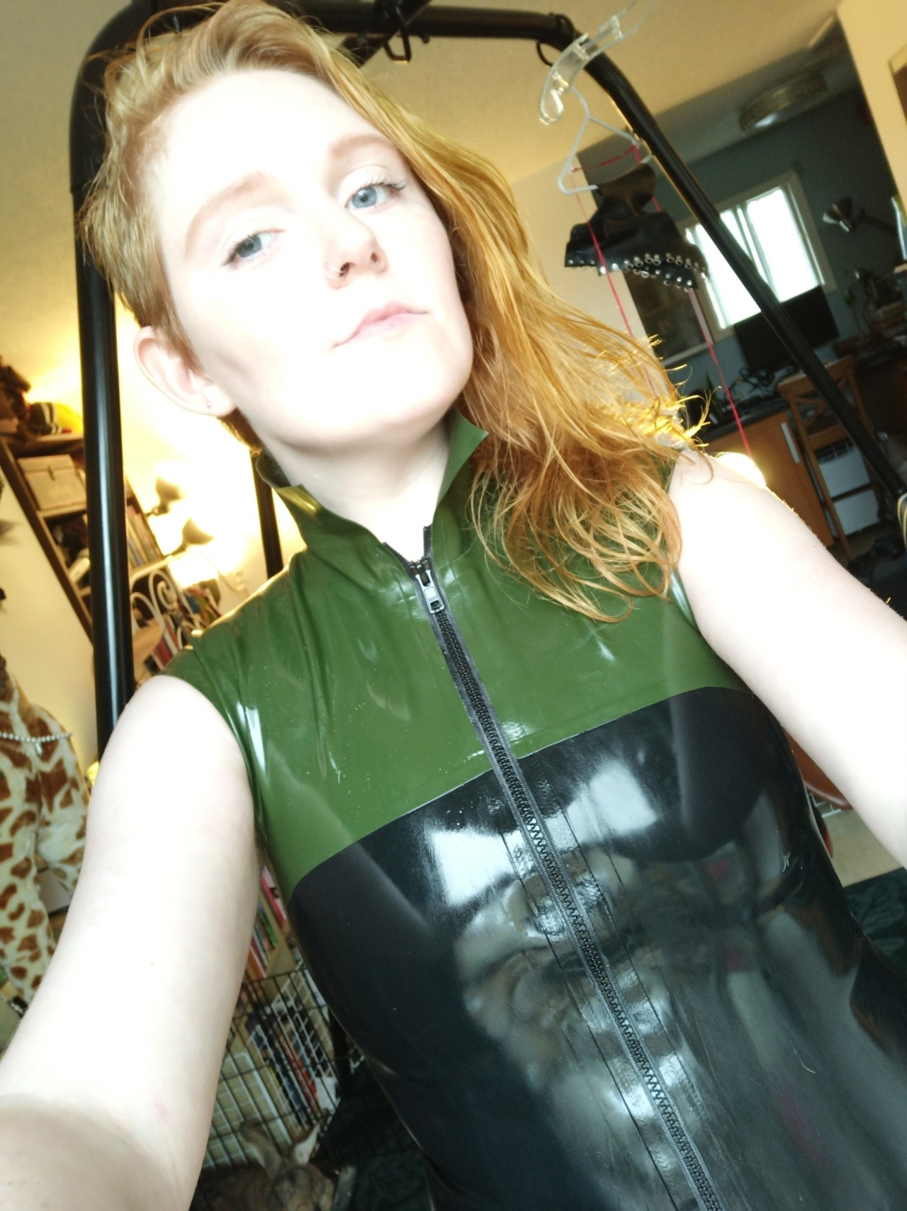 mossy-vulpes:I forgot how good latex feels✨they/them✨