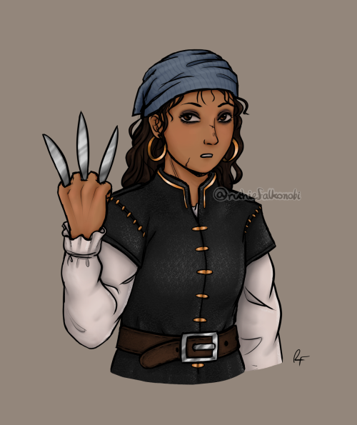 ruthiefalkonobi: ruthiefalkonobi:Felt like drawing a fantasy pirate. *starts coming up with back sto