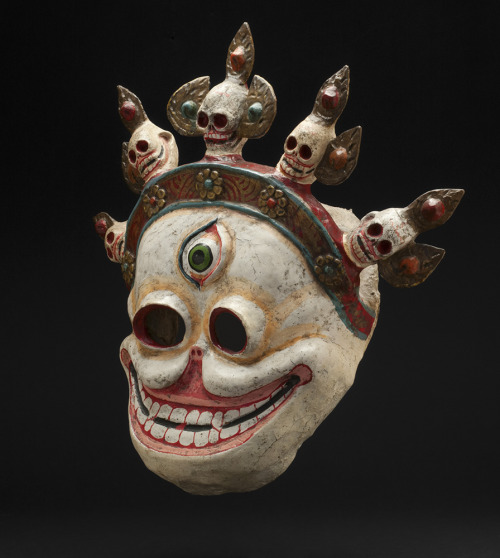 cavinmorrisgallery: Regional Masks Bhutan - Protector of the Cemetery Mask, 19th - early 20th c. Pol