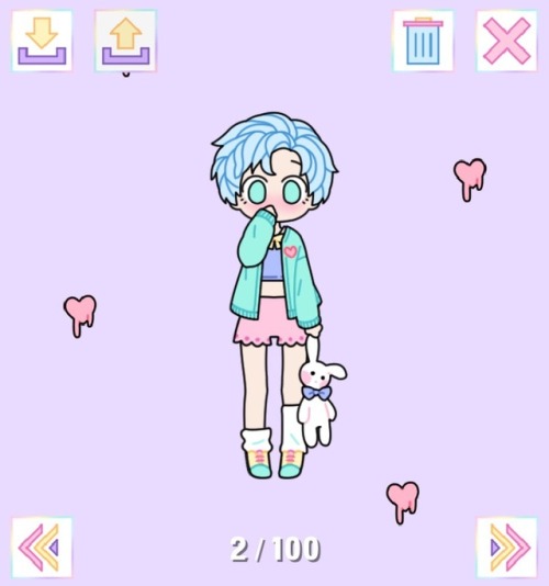 Not omo but just FYI… I freaking love this app lol look at some of my cute lil characters!!   (App is called pastel girl)