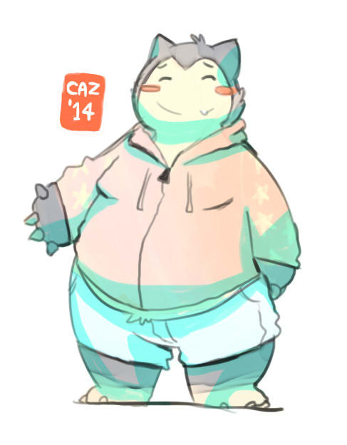 alcharlie:  nu-mou:  drew a snorlax  Oh my Gosh, such a cutie~♥ 