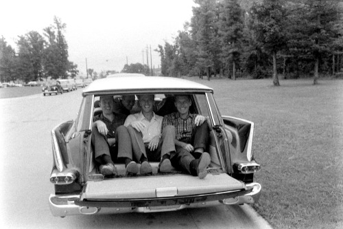 There’s a joke to be made here, somewhere. Mercury astronauts, 1959.