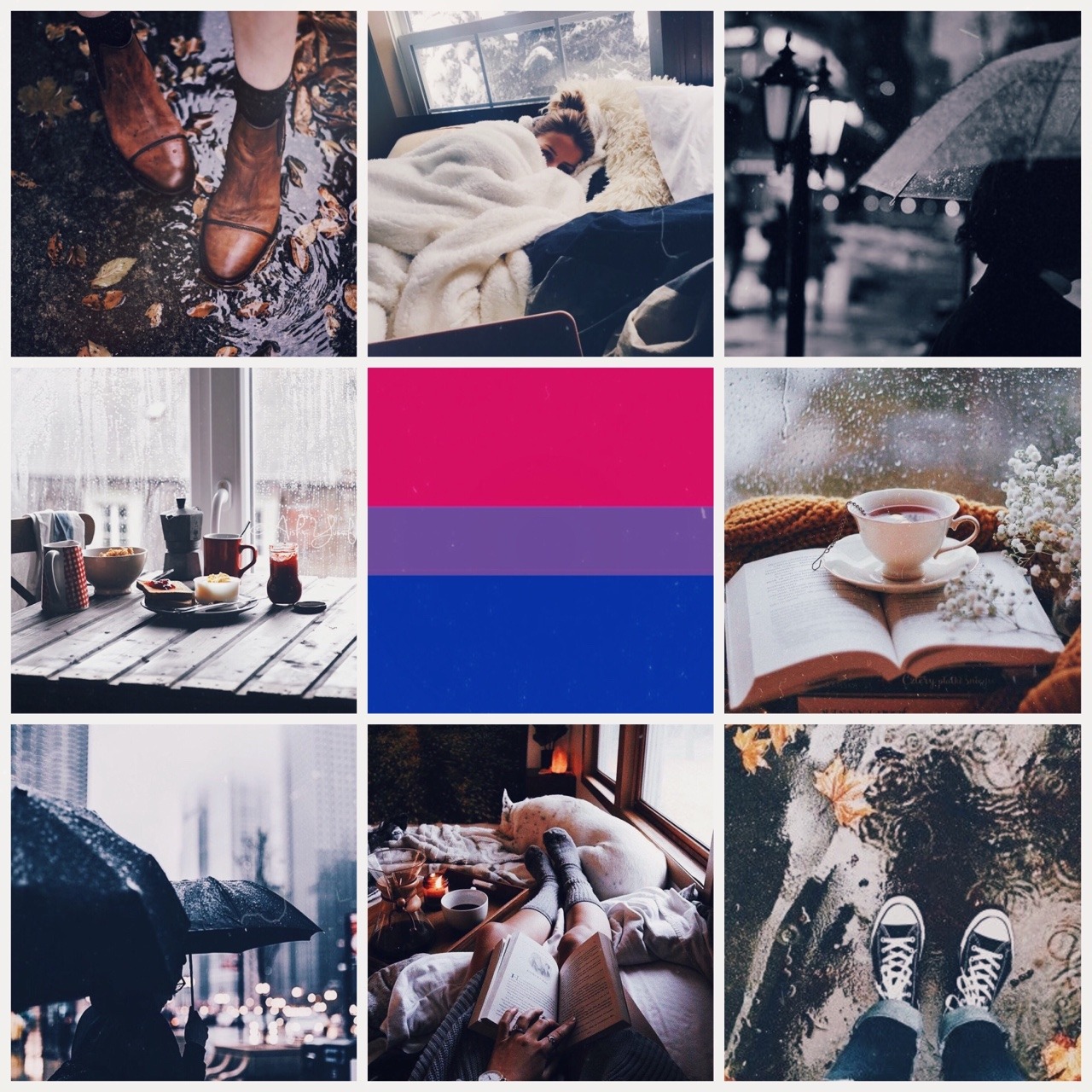 Requests Are Closed — Cozy Rainy Day Bisexual Mood Board For Anon Let