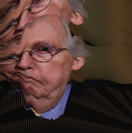 THE UNSMILING FORMER ARCH DEVIL OF THE SENATE:MITCHEL MCCONNELL (Whoever wrote that thing for DT abo