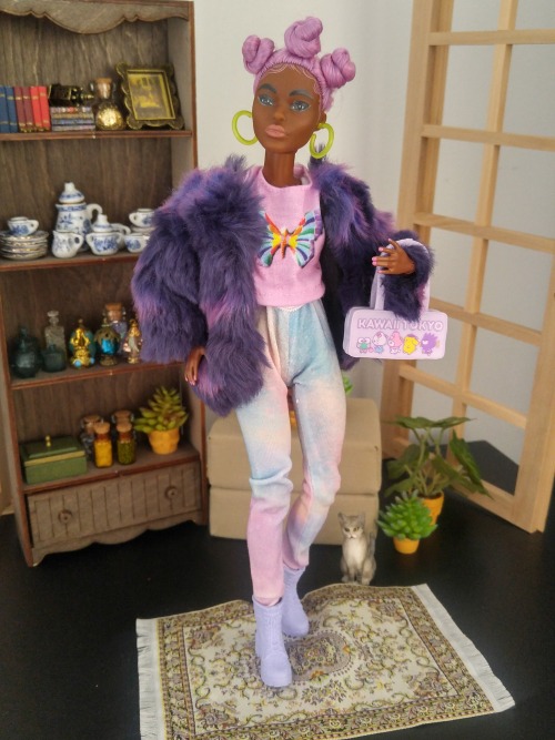 Pastel Winter Collection - Lavender look + Violet furry coat