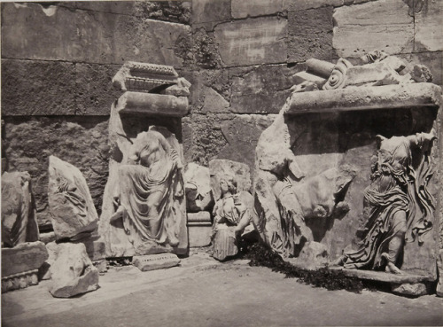 didoofcarthage: Sculptures of the Wingless Victory, Athens by Albert Hautecoeur French, c. 1860