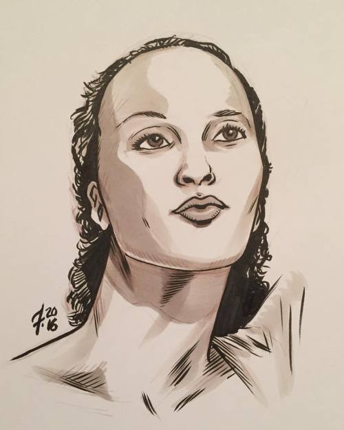 ...and Peggy! #inktober Day 26. #inktober2016 #hamilton #hamart
