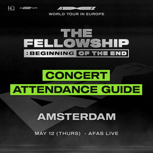 [220505] MyMusicTaste’s official twitter update:[AMSTERDAM] #ATINY attending ATEEZ WORLD TOUR 