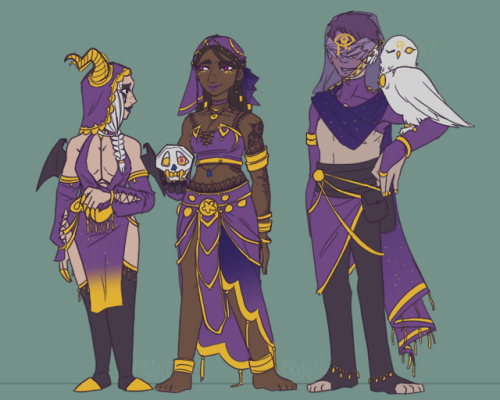 Fiona + Patricia + Elidrew a fake skin for seer to match the others bc i am thirsty for a good seer 