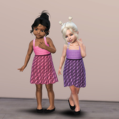 Toddlers Fendi Dress• 6 SwatchesDOWNLOADPatreon early access - Public 10th November.*Toddler Stuff P