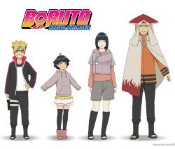 naruhina-subarashi:  Familia NaruHina ♥By: Verauko 