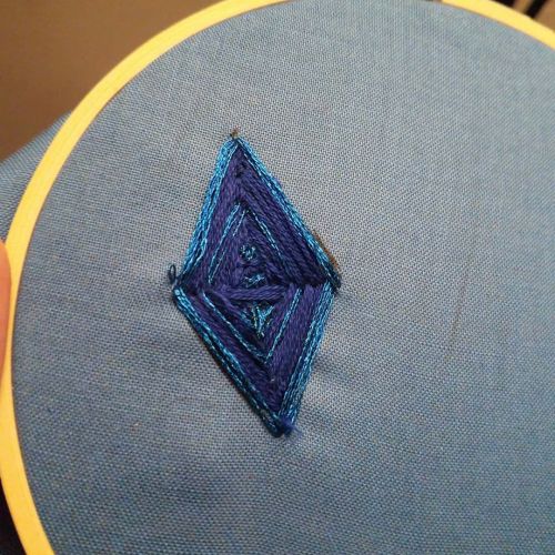 Is it perfect ? No. Is it a good start? Yes! Trying embrodery for my Elsa outfit,and honestly kinda 